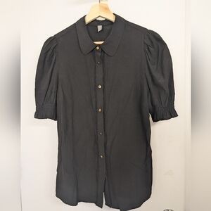 CULTURE BLACK BUTTON DOWN SHIRT SIZE MEDIUM